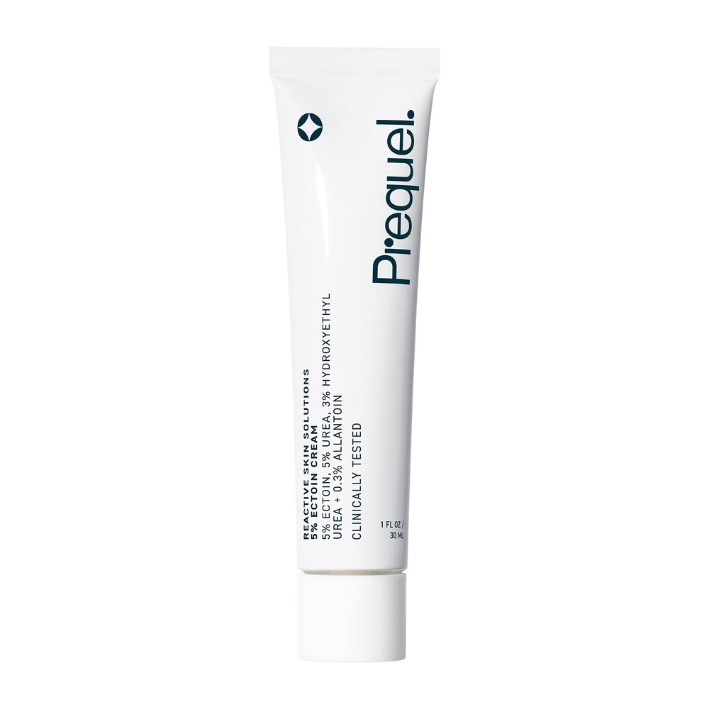 Prequel Reactive Skin Solutions bottle front for soothing daily hydration