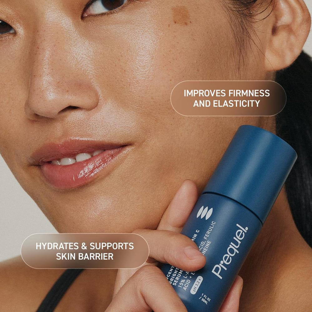 Prequel Skin Lucent-C application: 1-2 pumps on clean face, neck, and chest.