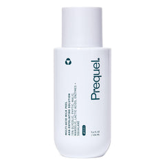 Prequel Skin Multi-Acid Milk Peel bottle shown, signaling hydrating exfoliation.