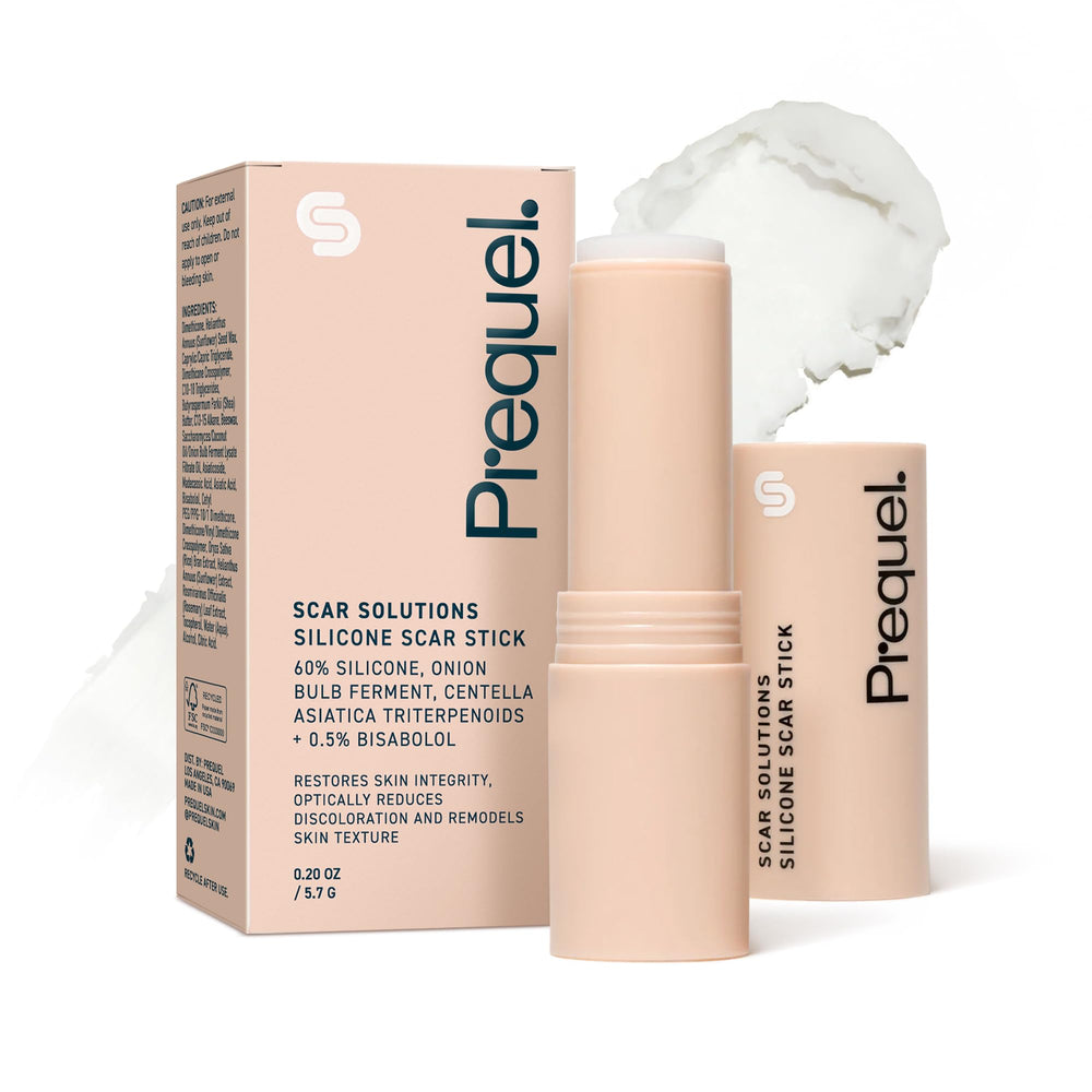 Prequel Skin Scar Solutions Stick front view with occlusive moisture barrier.