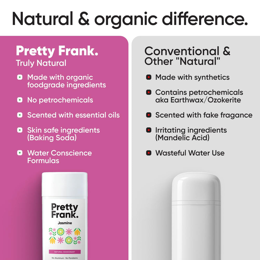 Pretty Frank Jasmine deodorant stick twist-up mechanism for easy on-the-go use