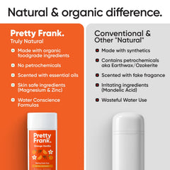 Pretty Frank deodorant showing organic coconut oil base for skin soothing