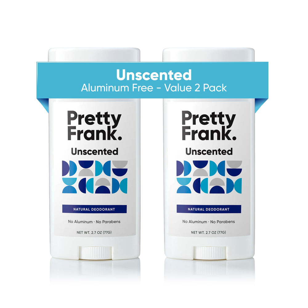 Pretty Frank Unscented Deodorant Stick Pack with fragrance-free protection all day.