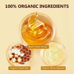 Prettypum Bee Venom Cream ingredients bottle with beeswax and honey