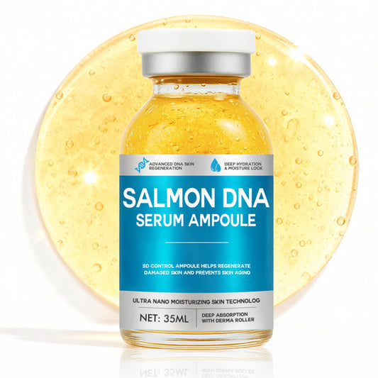 Prettypum Salmon DNA Ampoule packaging showing travel-friendly design for on the go care