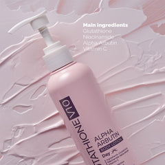 Skin after application exhibits even tone with PRETTYSKIN Glutathione V10.
