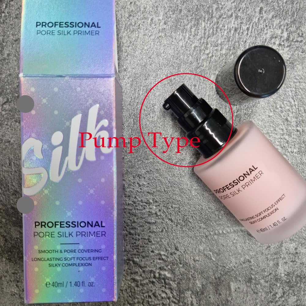 Pore-minimizing blur from PRETTYSKIN Pore Silk Primer creates a smooth base