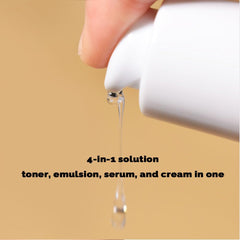 PRETTYSKIN 4-in-1 routine fits toners, emulsions, serums and creams