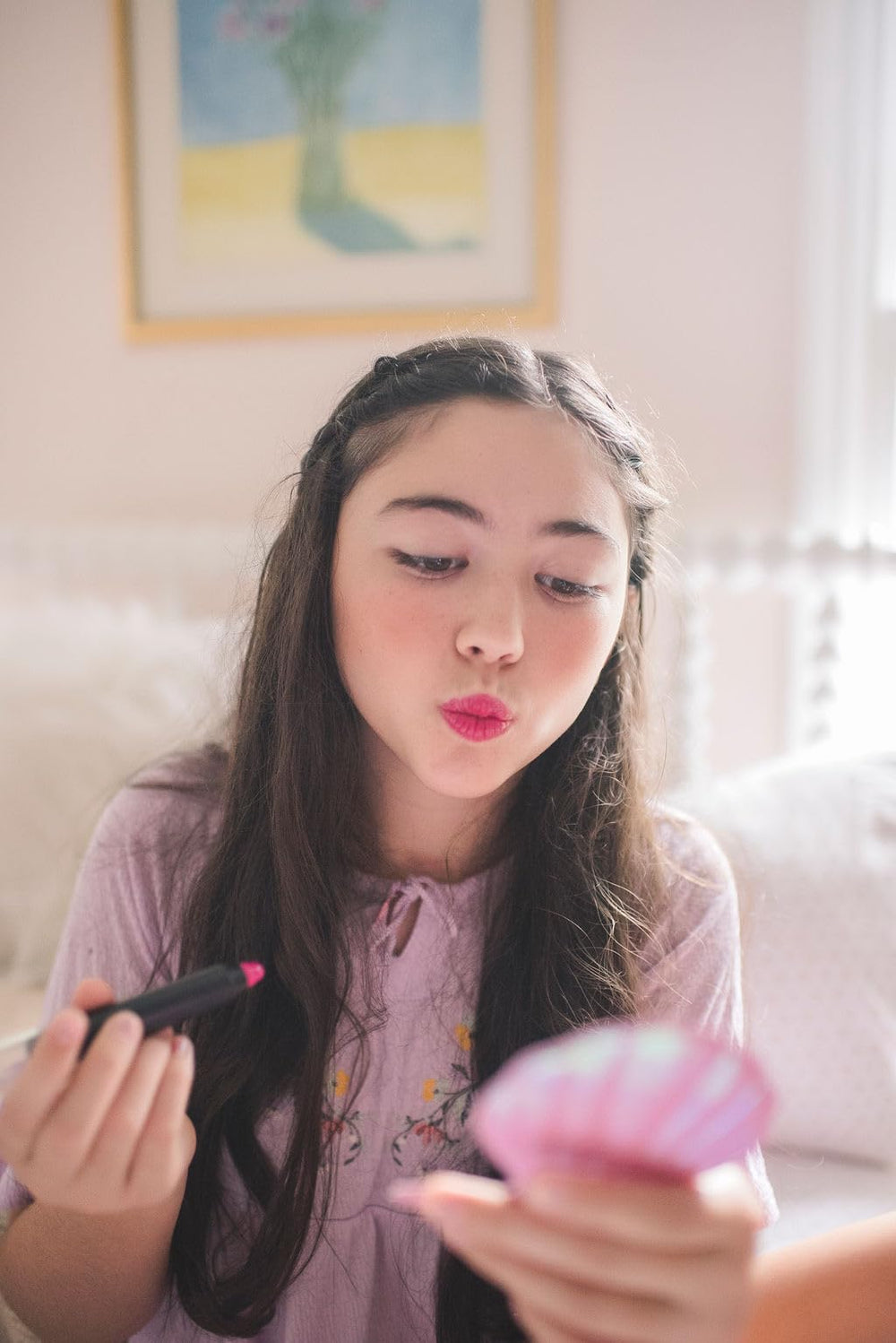 Prim and Pure Simply Pink wear test suggests color stays comfortable through the day.