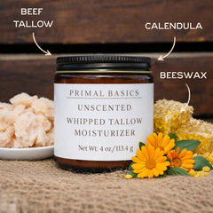 Primal Basics usa-made label on jar emphasizes quality and local production
