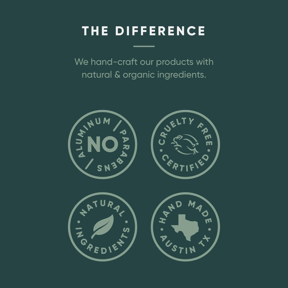 Organic coconut oil and shea butter soothe skin in Primal Pit Paste
