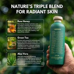 PRIMALS green tea extract closeup suggests soothing hydration