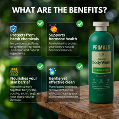 PRIMALS raw honey jar detail conveys nourishing, toxin-free wash