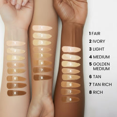 Prime Prometics PrimeSkin CC+ Cream blend demonstrates crease-free finish.