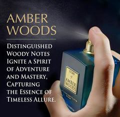 Prince Parfums Dubai Amber Woods outer box signals premium gift-ready presentation.