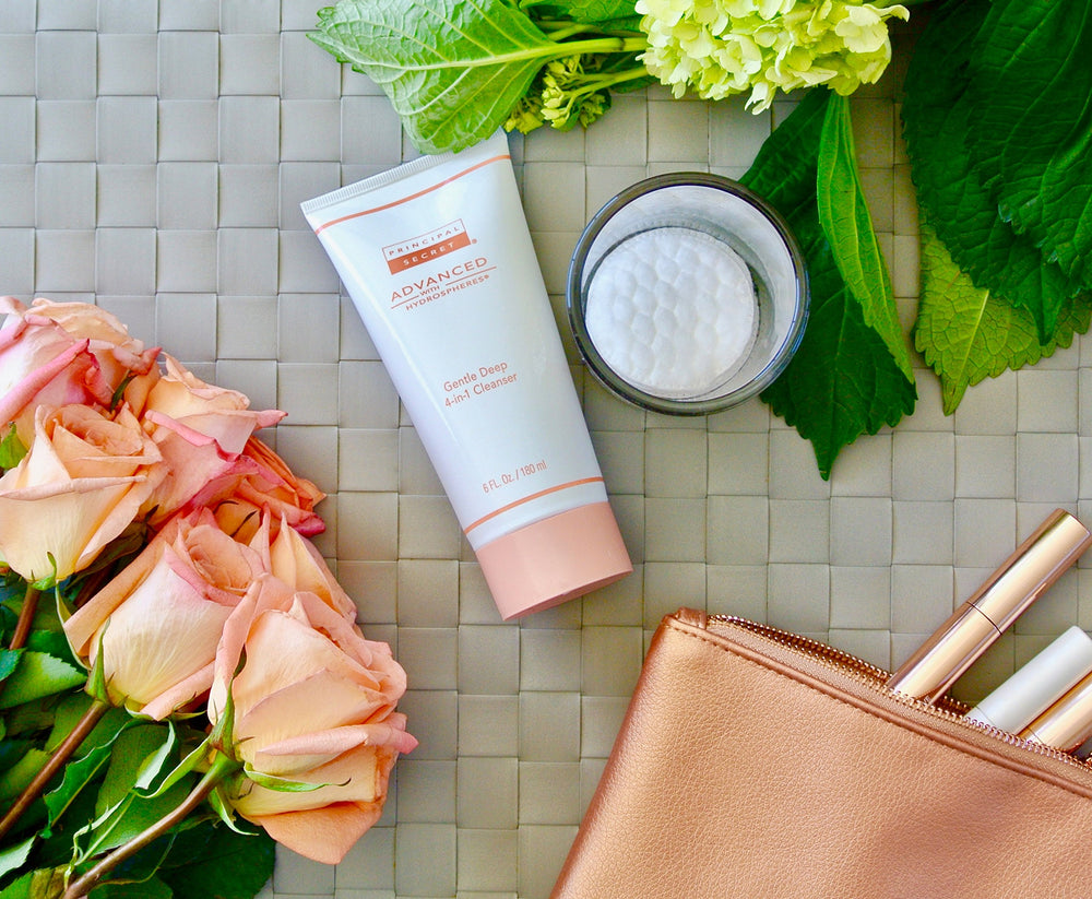 Principal Secret Advanced Gentle Deep 4-in-1 Cleanser soft finish leaves skin feeling renewed.