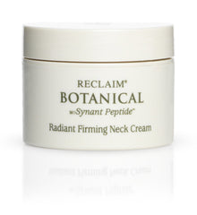 Application shot of neck cream being applied to the neck for smoothing effect