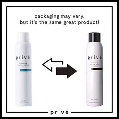 Prive compact 3.05 oz bottle for travel-friendly styling on the go.