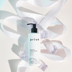 Privé hand-application scene demonstrates easy, mess-free use