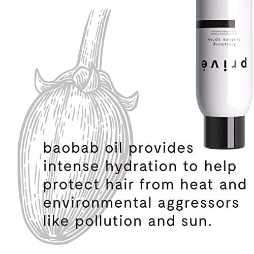 Prive matte finish texture spray preview showing natural, lightweight finish.