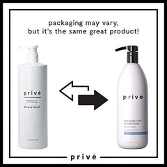 Prive Moisture Rich Conditioner on shelf signals premium, salon-quality care for hair