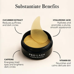 Pro Lash Hydrating Patches vitamin B5 serum for nourishment and moisture.