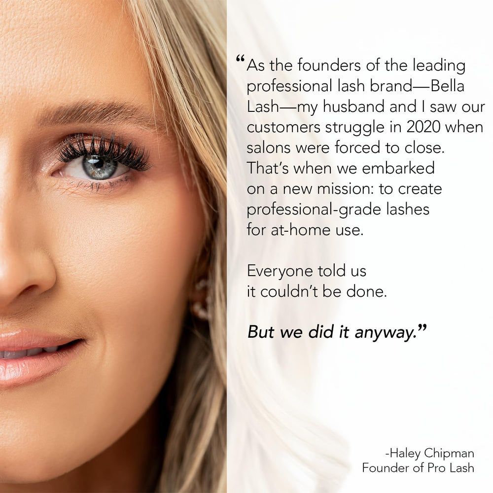 Pro Lash ProWear three-step method visual guide for fast application