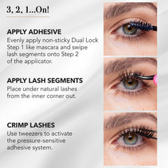 Pro Lash SoftWear close-up shows secure base for placement.