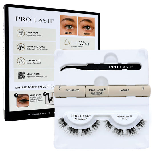 Pro Lash SoftWear Mini Lash Clusters Kit packaging shows premium design for at-home lash upgrades