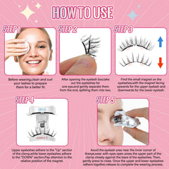 PRO LASHBEAUTY Frisky no-glue-needed lashes suitable for sensitive eyes