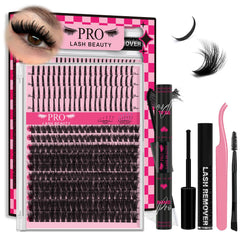 PRO LASHBEAUTY lash clusters with spikes deliver bold 100D volume for a dramatic look.