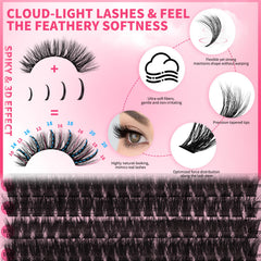 PRO LASHBEAUTY lash remover enables gentle cleanup after wear.