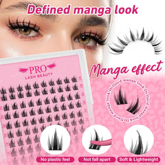 PRO LASHBEAUTY fiber close-up highlights soft, durable lashes for natural, long-lasting volume