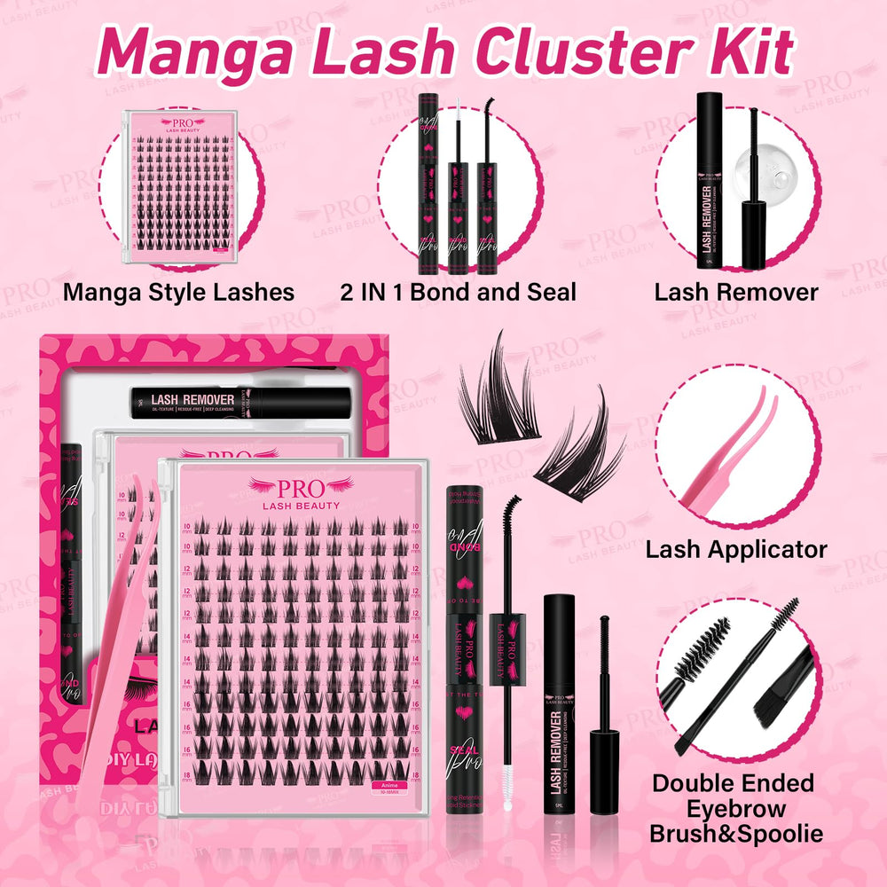 PRO LASHBEAUTY Manga Kit two styles option for different looks on demand