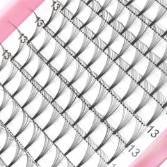 PRO LASHBEAUTY premade fans dense fan detail creates fuller lash drama.