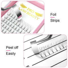 PRO LASHBEAUTY premade lash fan root detail for a seamless lash line.