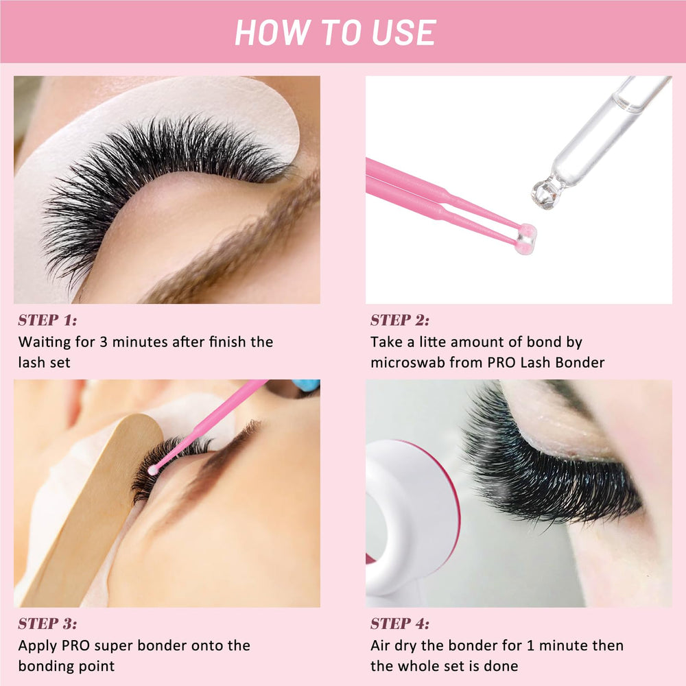 PRO LASHBEAUTY sealant film provides waterproof lash finish.
