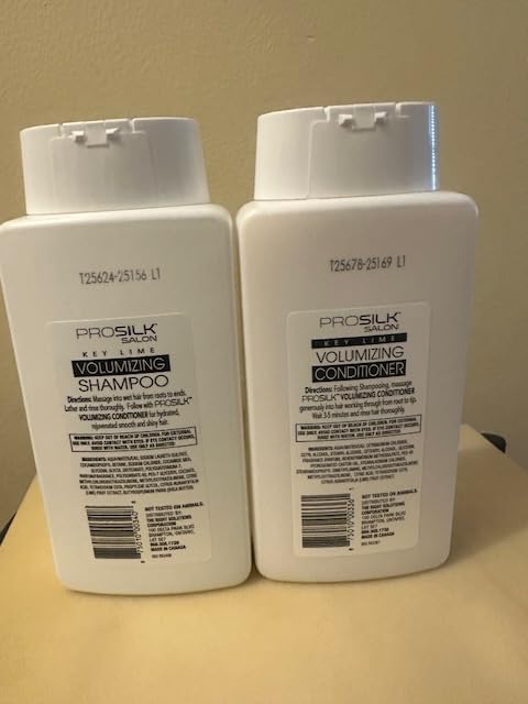 Close-up of Pro Silk Key Lime conditioner label showing moisture benefits