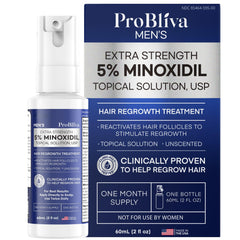 ProBliva Minoxidil bottle pouring to show easy daily use