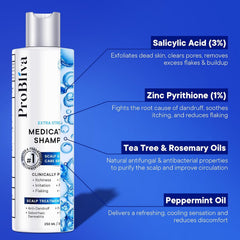 ProBliva conditioner bottle pour highlights nourishing care for thinning hair.