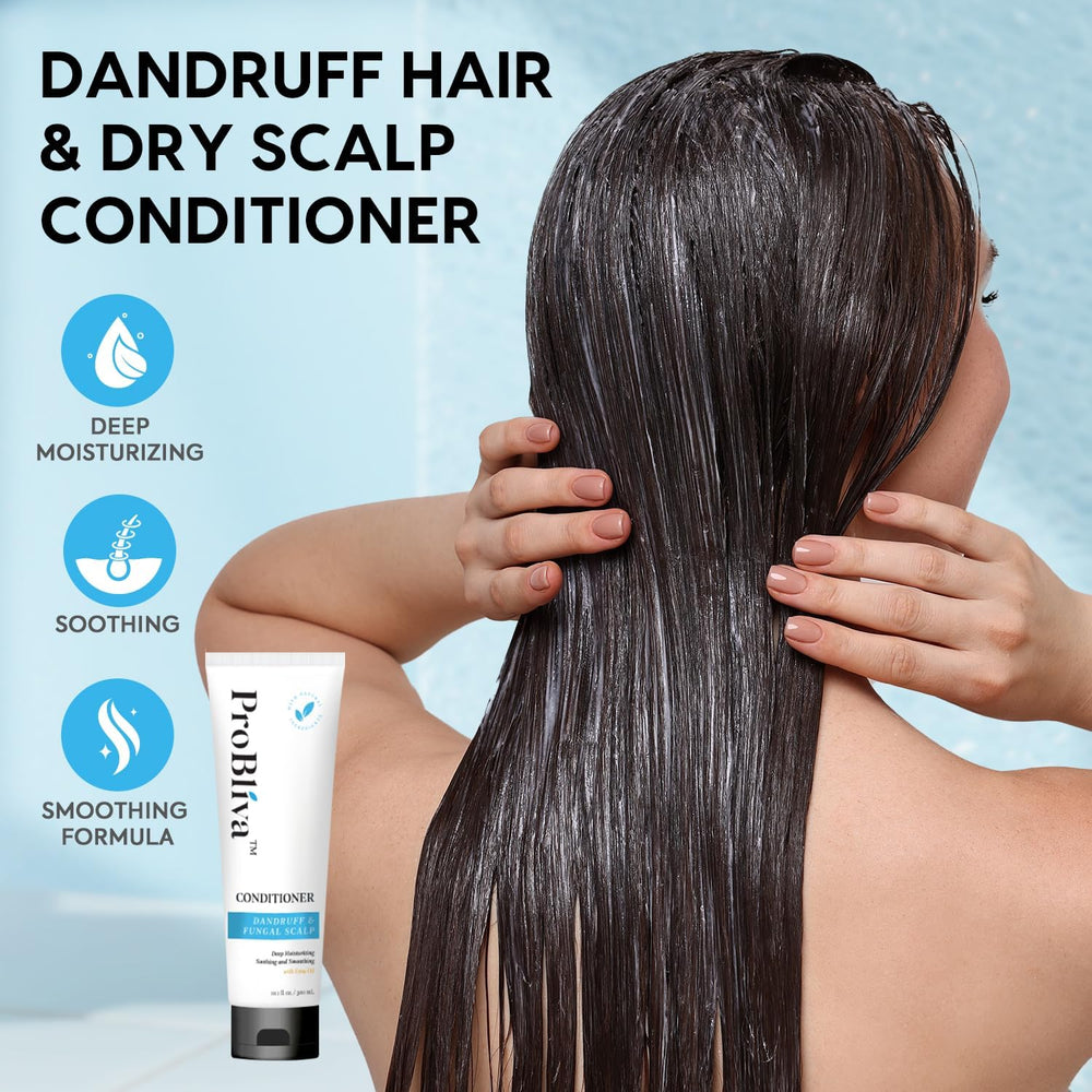 ProBliva ingredients closeup emphasizes plant-based formula gentle on color-treated hair.