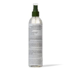 Proclaim Olive Spray On Glosser in use on hair for frizz control and shine