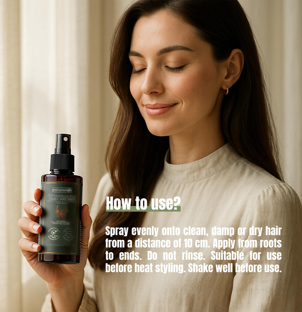 Rosemary leaves and mint hint in Prof Saracoglu mist for refreshing scent.