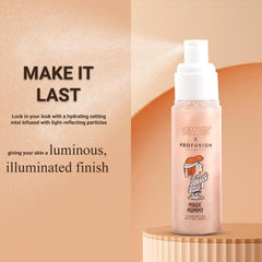 Profusion Cosmetics Peanuts Magic Mummy primer application demonstrates smooth skin prep