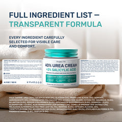 PROJECT 701 Urea Cream cooling effect shown on feet