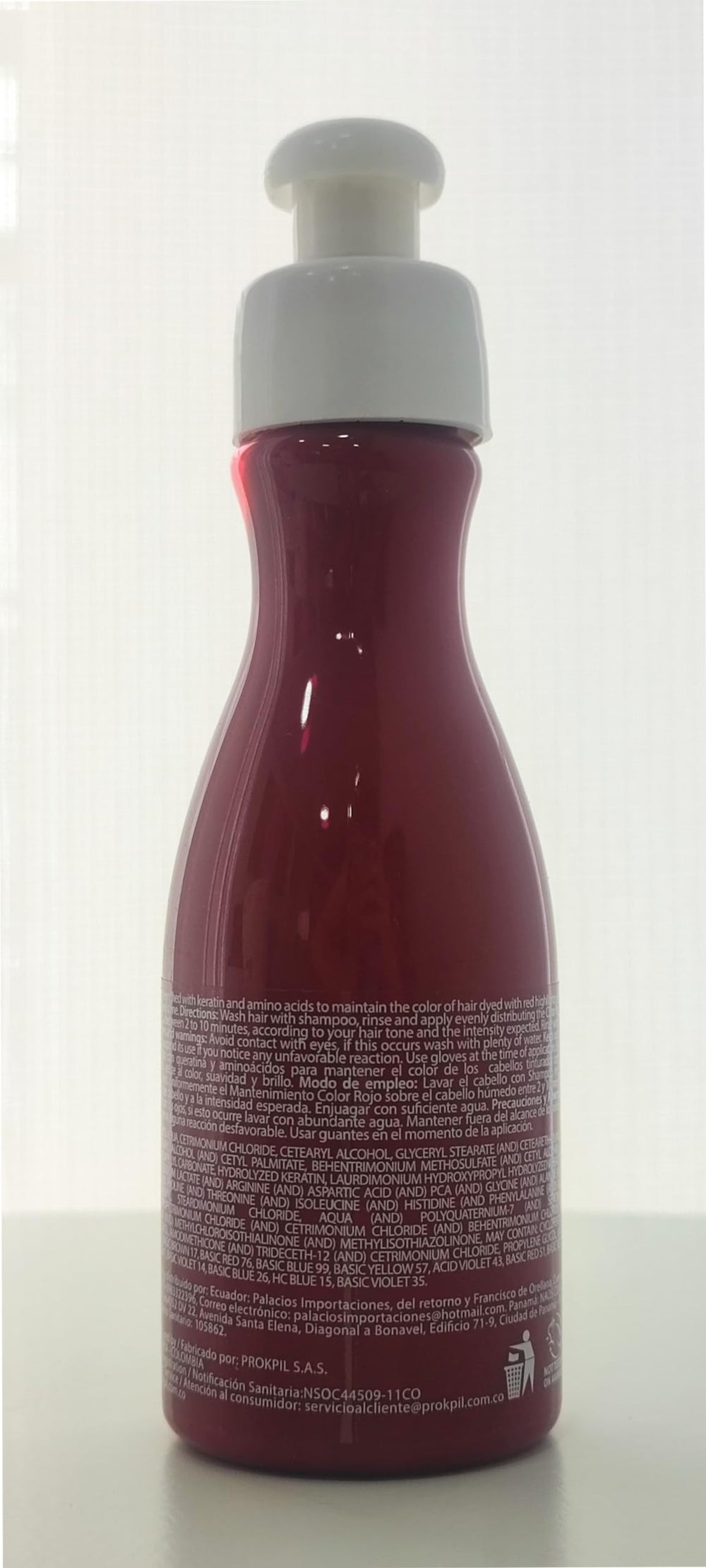 Prokpil ginger hair toning mask deepens red tones between color sessions.