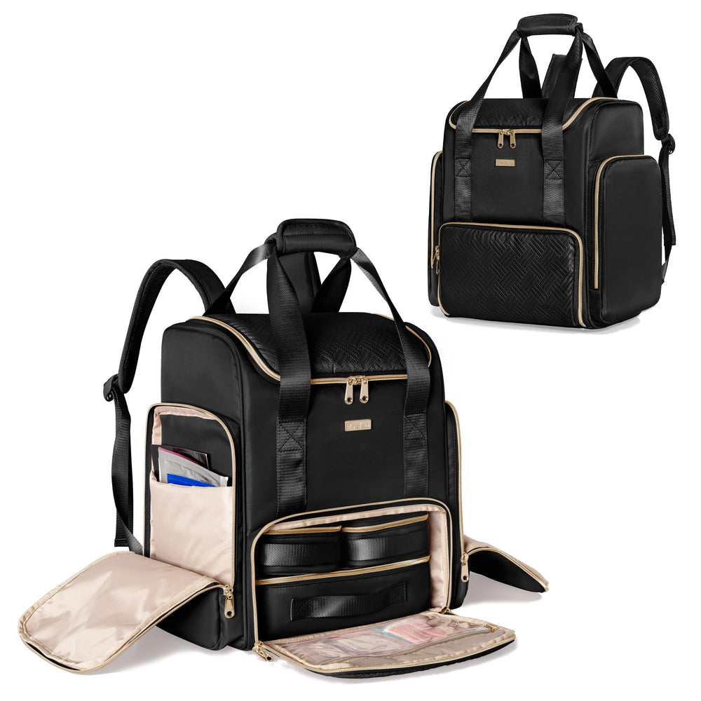 Prokva large makeup backpack front view for travel-ready portability