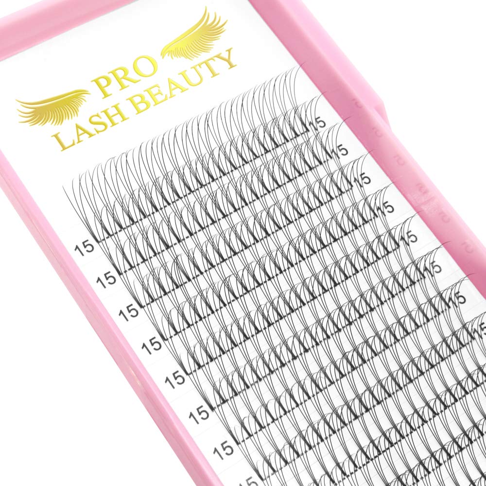 PRO LASHBEAUTY Premade fans soft-lash feel 3D-C-0.07 11mm for all-day comfort