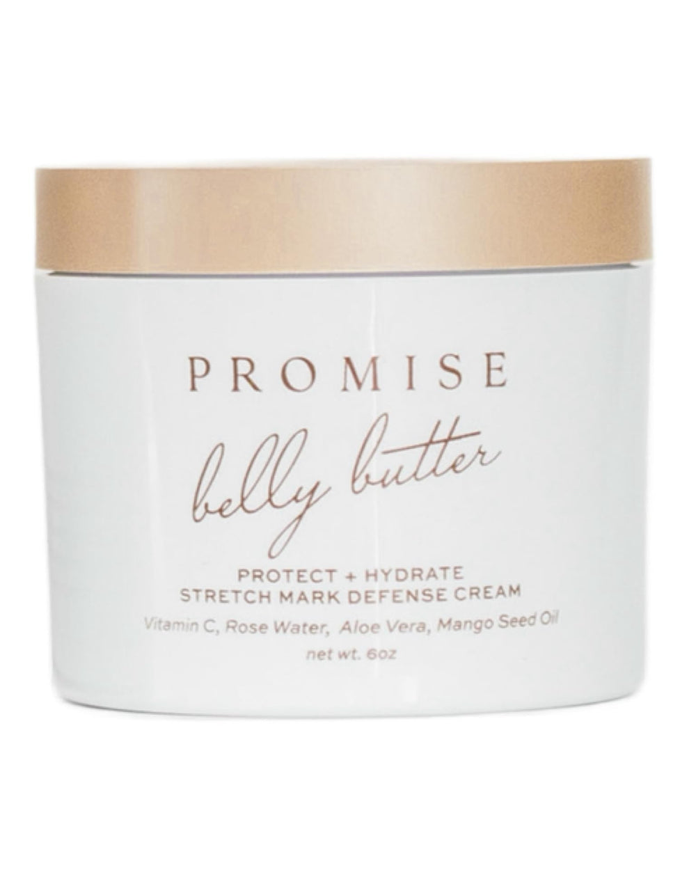 Promise Belly Butter jar showcases prenatal hydration for smoother skin.