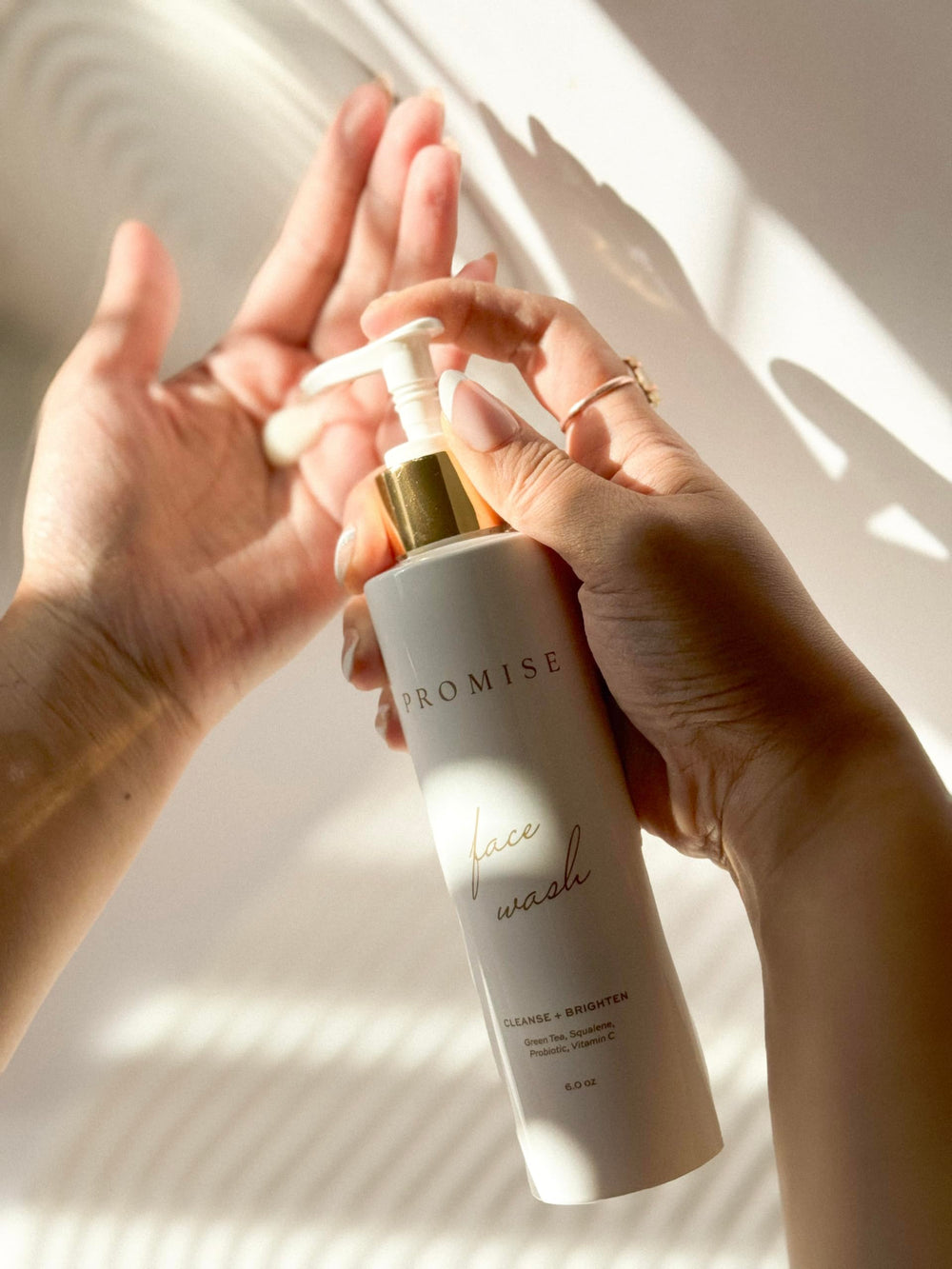 Promise Hydrating Face Wash cream texture for gentle cleansing that respects moisture balance